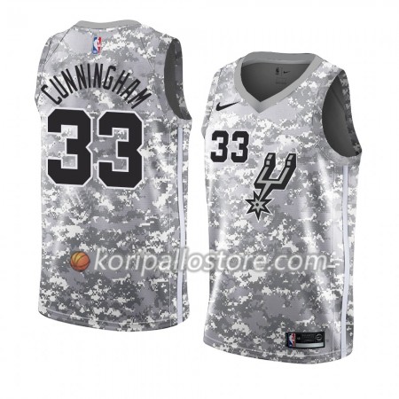 San Antonio Spurs Dante Cunningham 33 2018-19 Nike Harmaa Miesten Pelipaidat Swingman 
